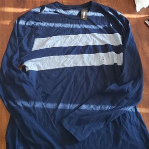 New Men's Blue Stripped Shirt XL by Express